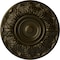 Ekena Millwork Whitman Ceiling Medallion (For Canopies up to 3 3/4"), Hand-Painted Green Gold, 13"OD x 1 3/8"P CM13WHGGS - alternate 1